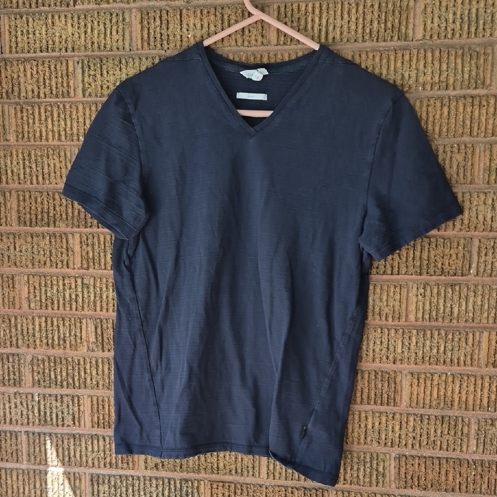 Calvin Klein Dark Gray V-Neck T-Shirt